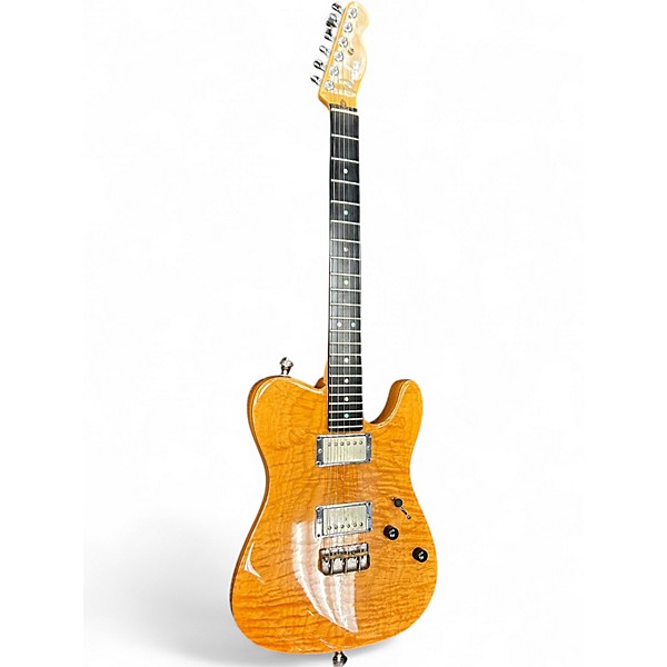 Used Fender AMERICAN  DELUXE TELECASTER  QUILTED MAPLE TOP AMBER Solid Body Electric Guitar