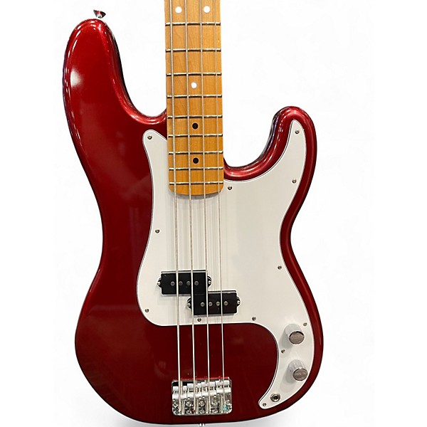 Used Fender Standard Precision Bass Candy Cola Electric Bass Guitar
