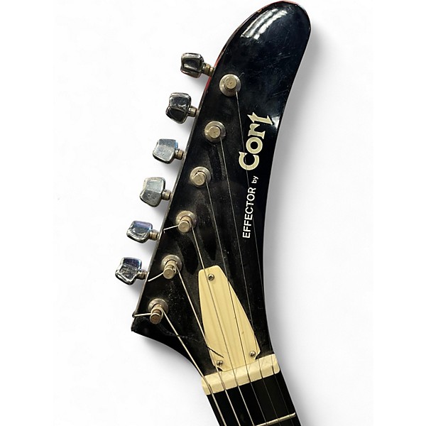 Vintage 1988 Cort EFFECTOR BLACK Solid Body Electric Guitar