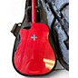 Used 2013 Randy Jackson True Faith Collection Red Acoustic Electric Guitar