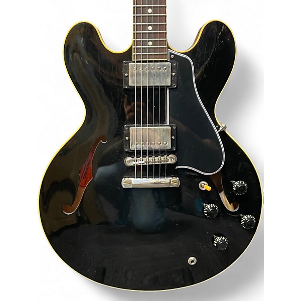Used 2022 Gibson MURPHY LAB ULTRA LIGHT AGING ES-335 Ebony Hollow Body Electric Guitar