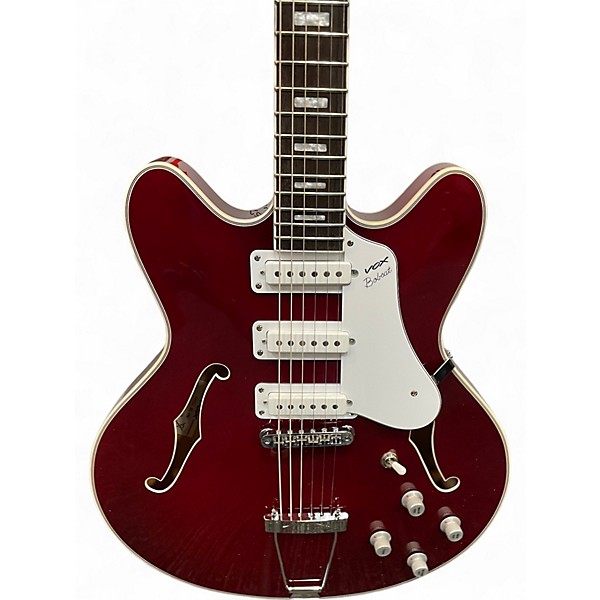 Used VOX BOBCAT S66 Red Hollow Body Electric Guitar