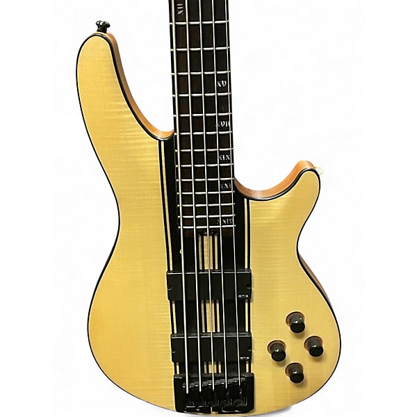 Used Schecter Guitar Research C-5 GT Natural Electric Bass Guitar