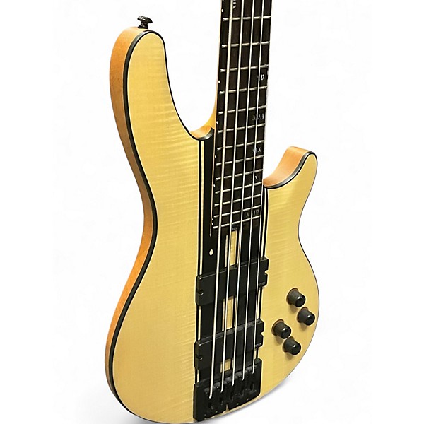 Used Schecter Guitar Research C-5 GT Natural Electric Bass Guitar