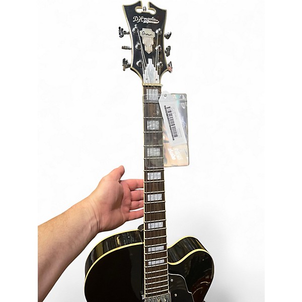 Used D'Angelico PREMIER EXL-1 Black Hollow Body Electric Guitar