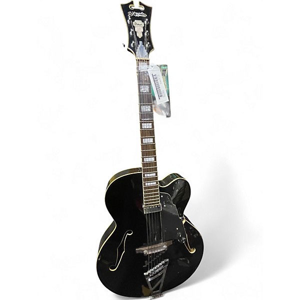 Used D'Angelico PREMIER EXL-1 Black Hollow Body Electric Guitar