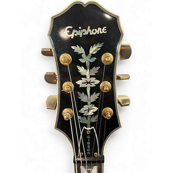 Used 1999 Epiphone Sheraton Vintage Sunburst Hollow Body Electric Guitar