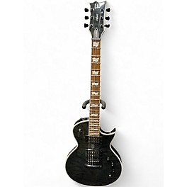 Used ESP LTD EC1000 Deluxe Trans Black Solid Body Electric Guitar