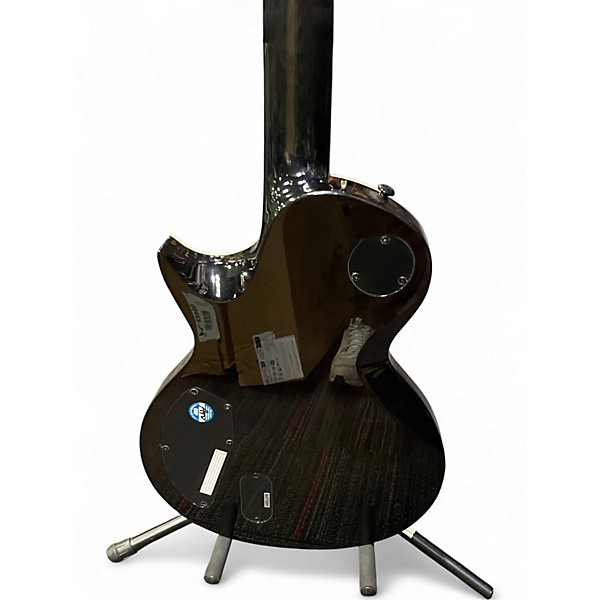 Used ESP LTD EC1000 Deluxe Trans Black Solid Body Electric Guitar