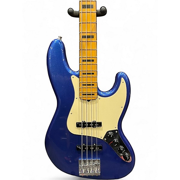 Used Fender American Ultra Jazz Bass Blue Electric Bass Guitar
