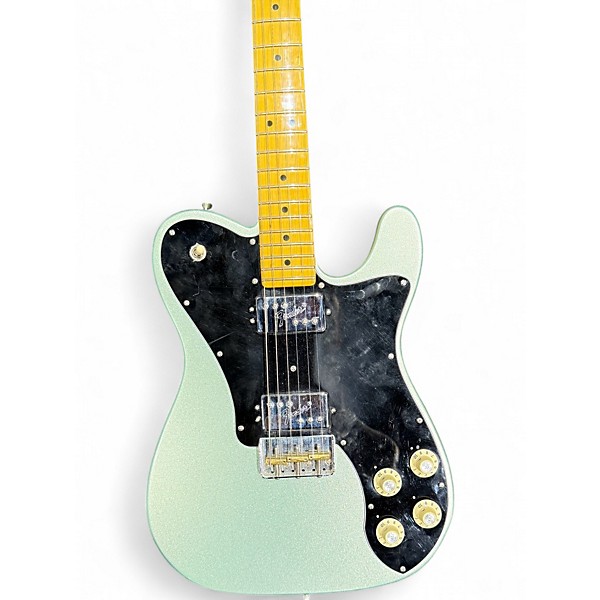 Used Fender American Professional Telecaster Metallic Green Solid Body Electric Guitar
