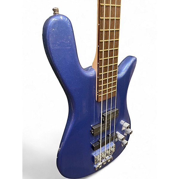 Used RockBass by Warwick Streamer 4XL Metallic Blue Electric Bass Guitar