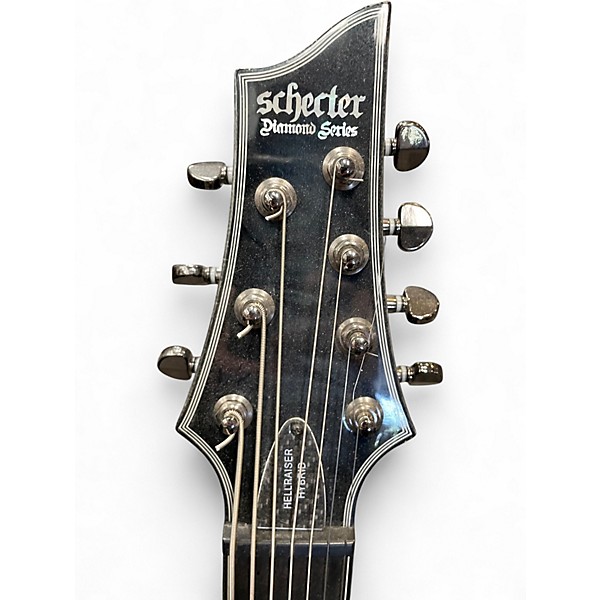 Used Schecter Guitar Research Hellraiser C7 7 String TRANS BLACK BURST Solid Body Electric Guitar