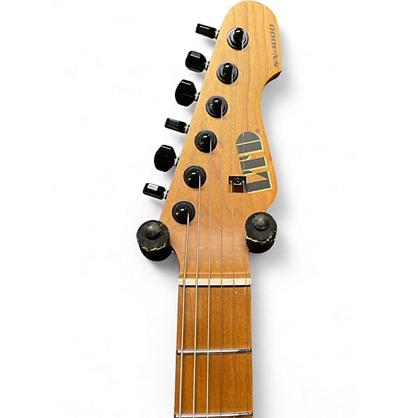 Used ESP LTD SN1000 Black And Purple Solid Body Electric Guitar