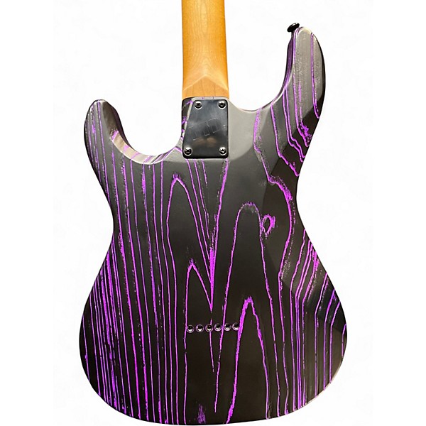 Used ESP LTD SN1000 Black And Purple Solid Body Electric Guitar