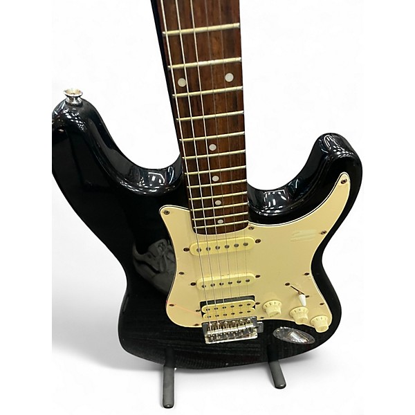 Used Jacque STRAT COPY Black Solid Body Electric Guitar