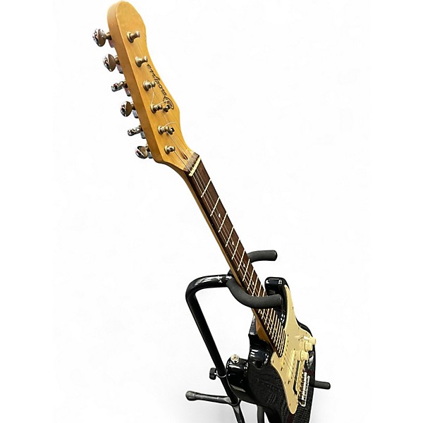 Used Jacque STRAT COPY Black Solid Body Electric Guitar