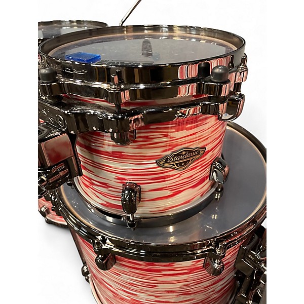 Used TAMA 5 Piece STARCLASSIC WALNUT/BIRCH RED/WHITE OYSTER Drum Kit