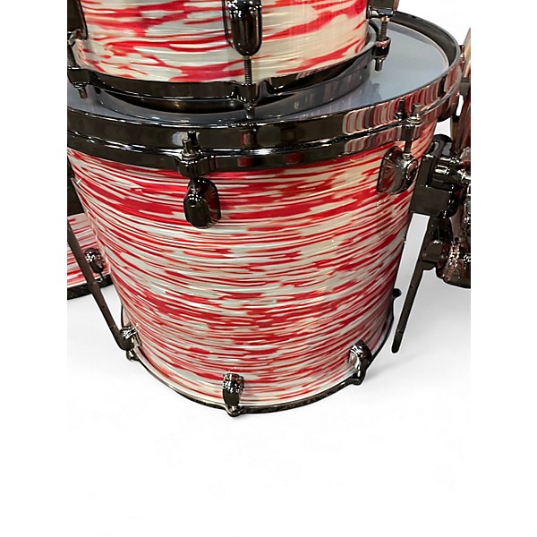 Used TAMA 5 Piece STARCLASSIC WALNUT/BIRCH RED/WHITE OYSTER Drum Kit