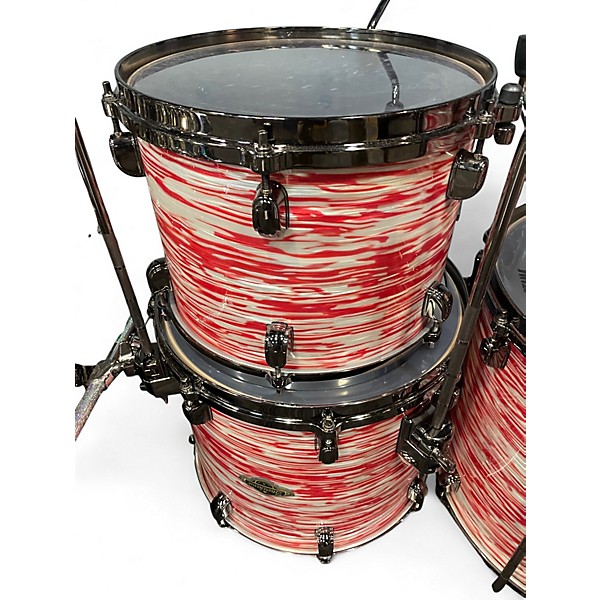 Used TAMA 5 Piece STARCLASSIC WALNUT/BIRCH RED/WHITE OYSTER Drum Kit