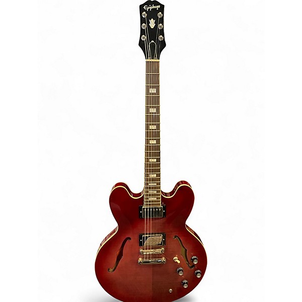 Used Epiphone ES335 FIGURED LIMITED EDITION RASPBERRY BURST Hollow Body Electric Guitar