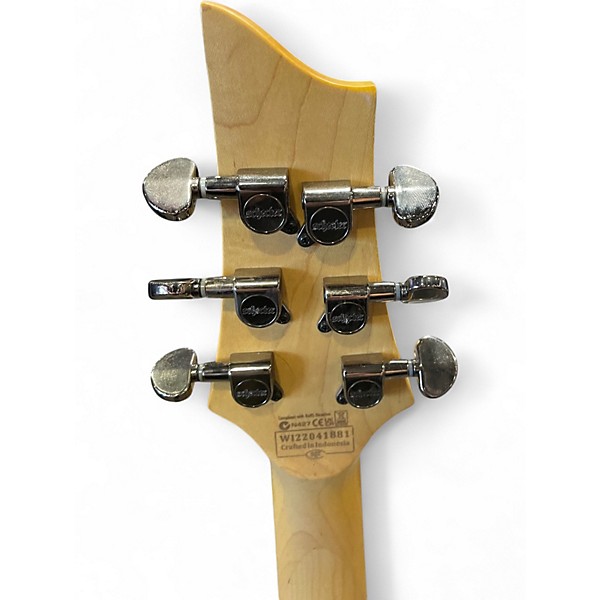 Used Schecter Guitar Research Omen Extreme 6 Blue Sunburst Solid Body Electric Guitar