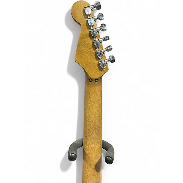 Used 2024 EVH Striped Series Frankie Red with Black and White Stripes RELIC Solid Body Electric Guitar