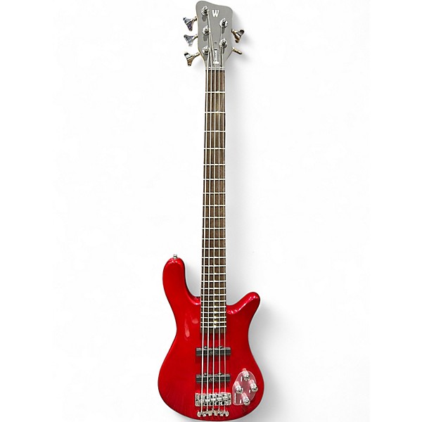 Used RockBass by Warwick Streamer LX-5 Red Electric Bass Guitar