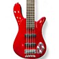 Used RockBass by Warwick Streamer LX-5 Red Electric Bass Guitar