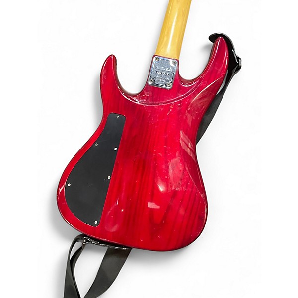 Used Samick PJ Red Electric Bass Guitar