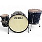 Used TAMA 4 Piece Starclassic Maple Duracover Wrap Charcoal Swirl Drum Kit thumbnail