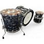 Used TAMA 4 Piece Starclassic Maple Duracover Wrap Charcoal Swirl Drum Kit
