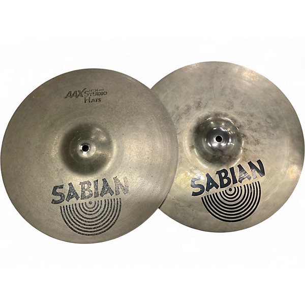 Used SABIAN 14in AAX Studio Hi Hat Pair Cymbal