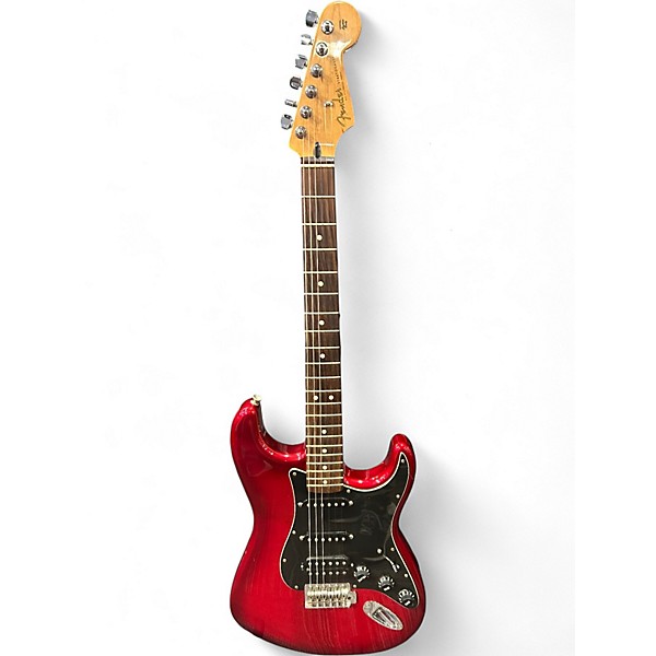 Used Fender Standard Stratocaster Candy Apple Red Solid Body Electric Guitar