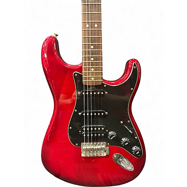 Used Fender Standard Stratocaster Candy Apple Red Solid Body Electric Guitar