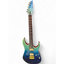 Used Ibanez RG421HPFM Blue Burst Solid Body Electric Guitar