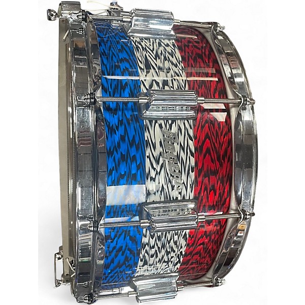 Used Rogers 14in DYNA-SONIC CUSTOM BUILT PATRIOTIC  Drum