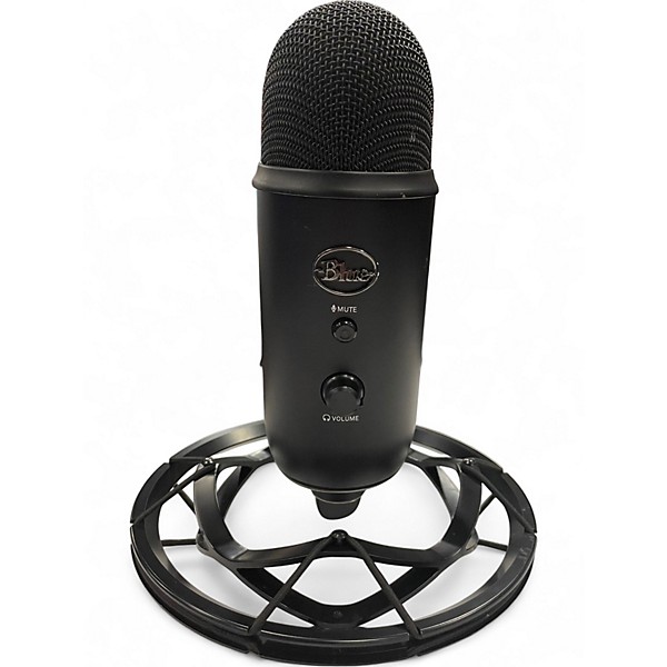 Used Blue YETI BLACKOUT USB Microphone
