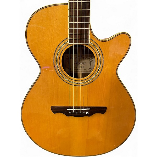 Used Alvarez PF90SC Natural Acoustic Electric Guitar