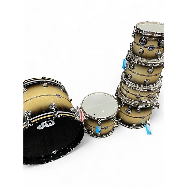 Used DW 6 Piece 45TH ANNIVERSARY KIT Brown Sunburst Drum Kit