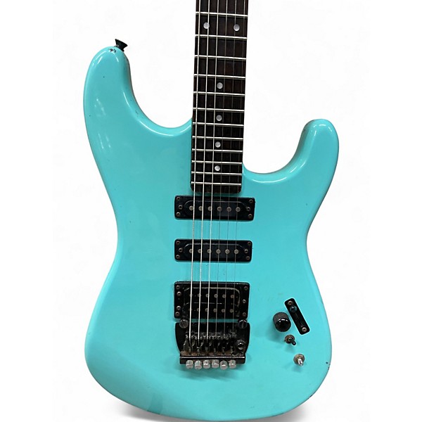 Used B.C. Rich Rave Gorilla Aqua Solid Body Electric Guitar