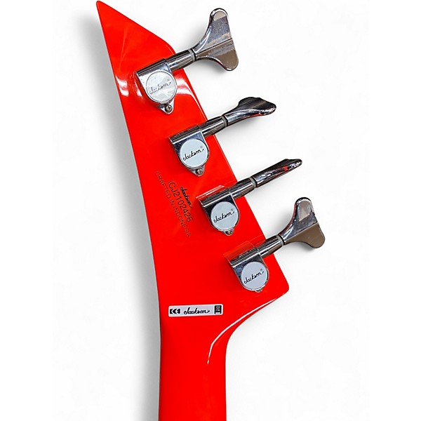 Used Jackson CBNXT DX IV Orange Electric Bass Guitar