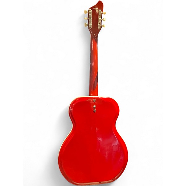 Vintage 1960s Supro FOLKSTAR RED Acoustic Guitar