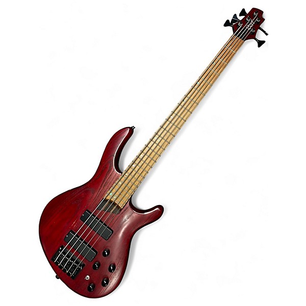 Used Cort B5 PLUS AS RM Satin Red Electric Bass Guitar