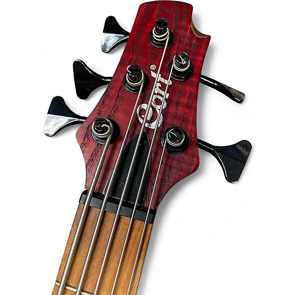 Used Cort B5 PLUS AS RM Satin Red Electric Bass Guitar