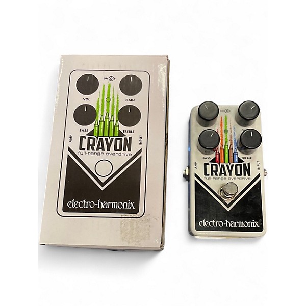 Used Electro-Harmonix Crayon Full Range Overdrive Effect Pedal
