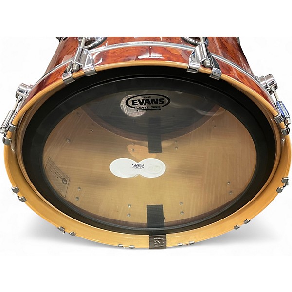 Used DW 5 Piece Limited Edition Collector's Series Exotics Private Reserve Bubinga Waterfall over Maple Drum Kit