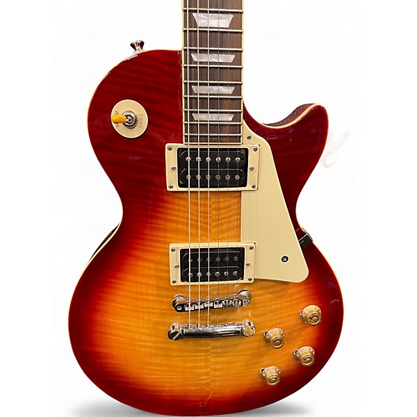 Used 2020 Epiphone Les Paul Standard 1950s Cherry Sunburst Solid Body Electric Guitar