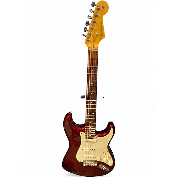 Used 2010s Fender American Standard Stratocaster Candy Cola Solid Body Electric Guitar