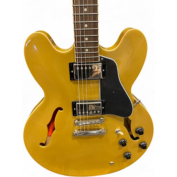 Used Epiphone ES335 Aztec Gold Hollow Body Electric Guitar